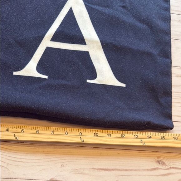 Monogrammed Navy Blue Pillow Cushion Cover with White Letter A - Picture 6 of 8